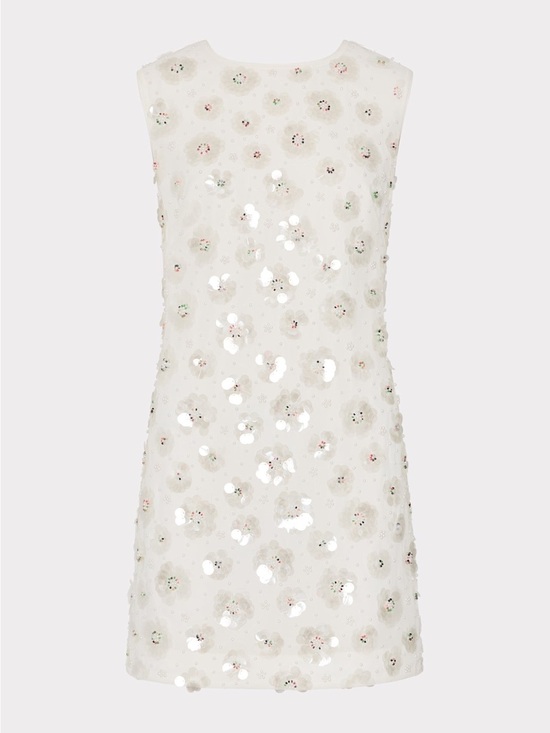 Milly Dresses & Skirts - MILLY Ivette Paillette Beaded Sequin Shift Dress Size 0